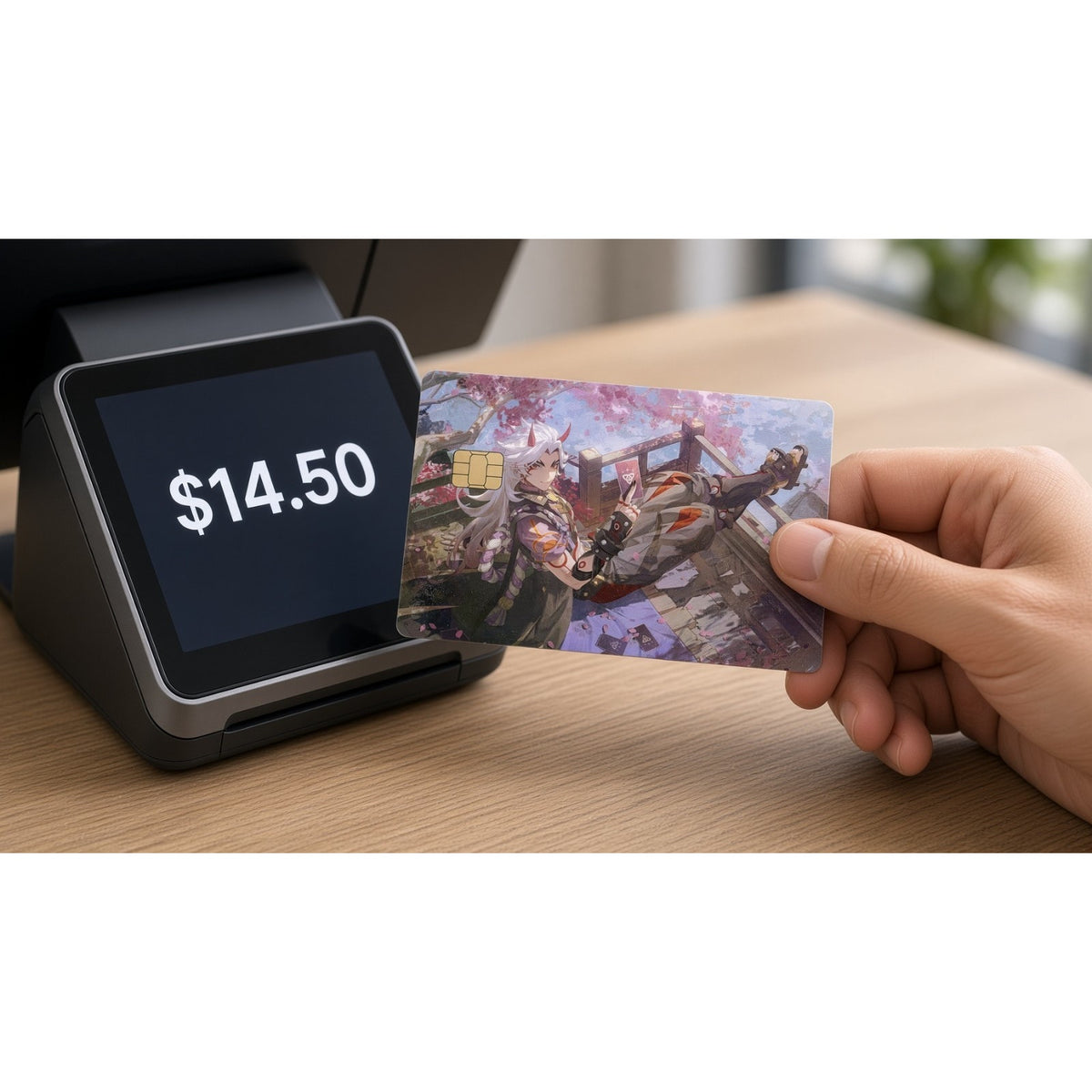 Arataki's Sakura Duel Genshin Debit Card Credit Card Skin