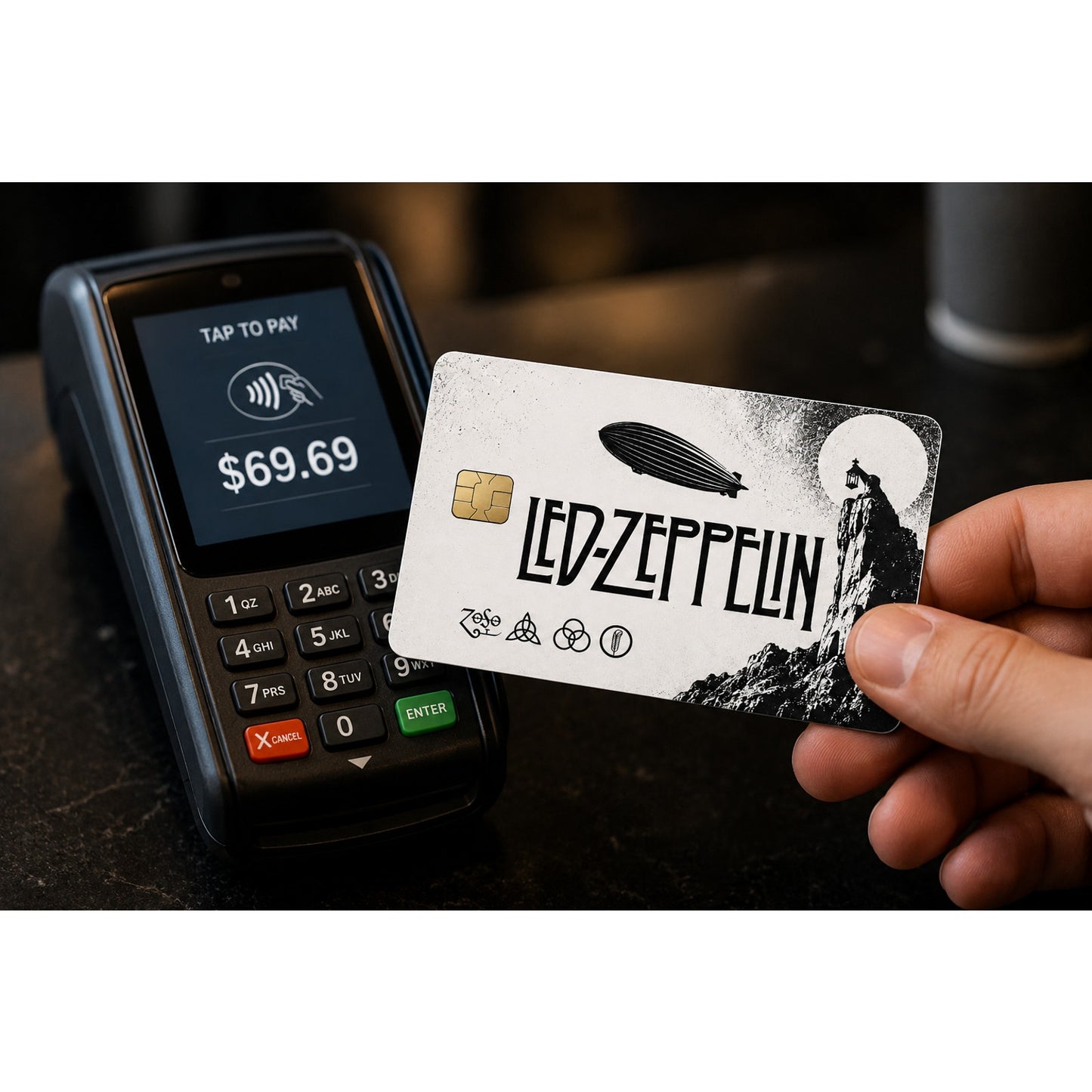 Led Zeppelin Credit Card Skin Classic English Rock Debit Card Vinyl Sticker