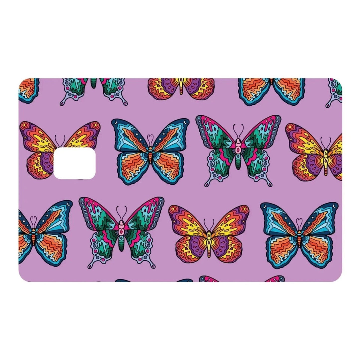 Butterflies in Lavander Debit Card Credit Card Vinyl Skin Cover Waterproof