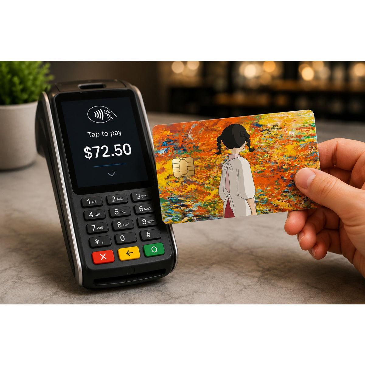 Umi Poppy Hill Painting Credit Card Skin
