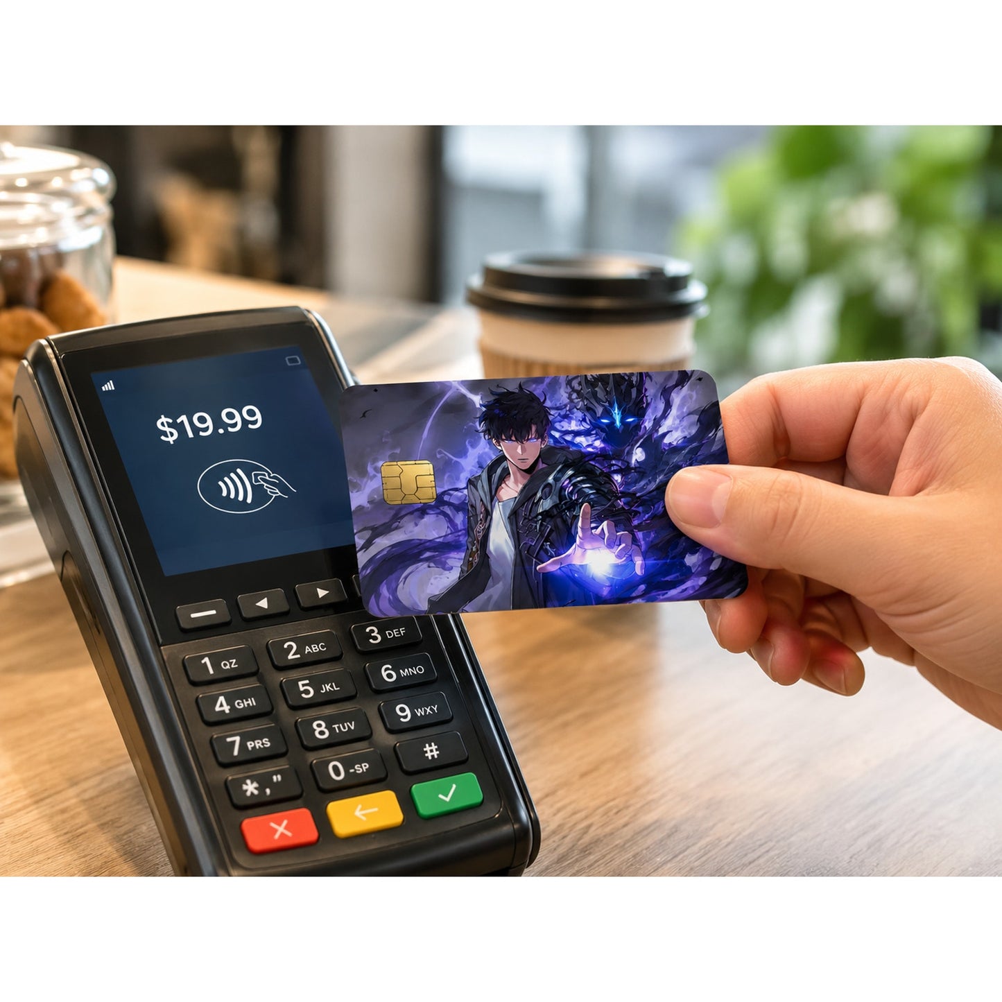 Sung Jin-woo with Shadow Soldier Solo Solo Leveling Debit Card Credit Card Skin