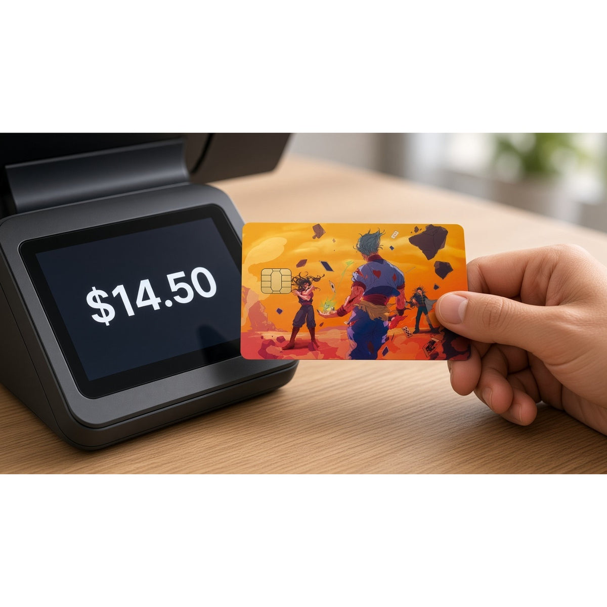 Hisoka Illumi & Chrollo's Deadly Stand-Off HunterXHunter Credit Card Skin