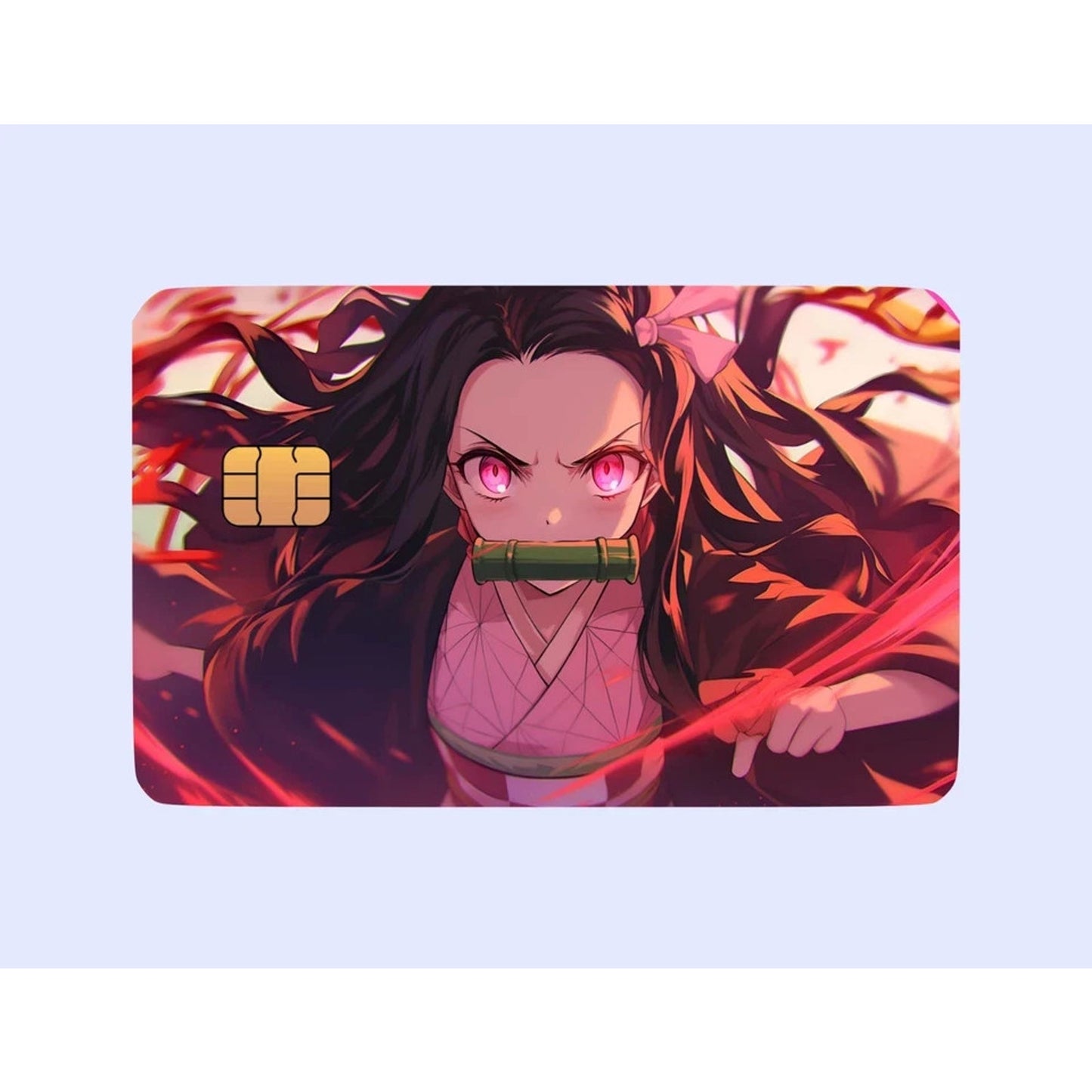 Nezuko Kamado Demon Slayer Themed Credit Card Skins Anime Inspired Debit Credit