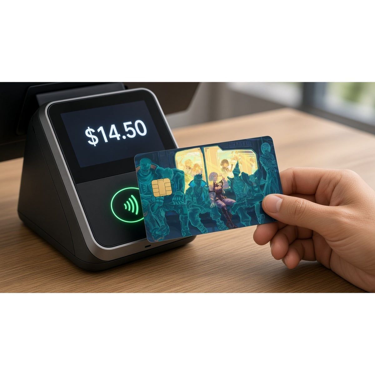 Lucy Spectral Subway Ride CyberPunk Debit Card Credit Card Skin