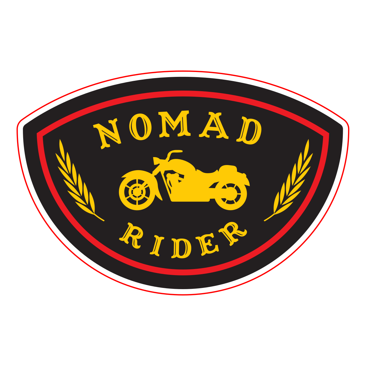 Biker Nomad Rider Vinyl decal sticker