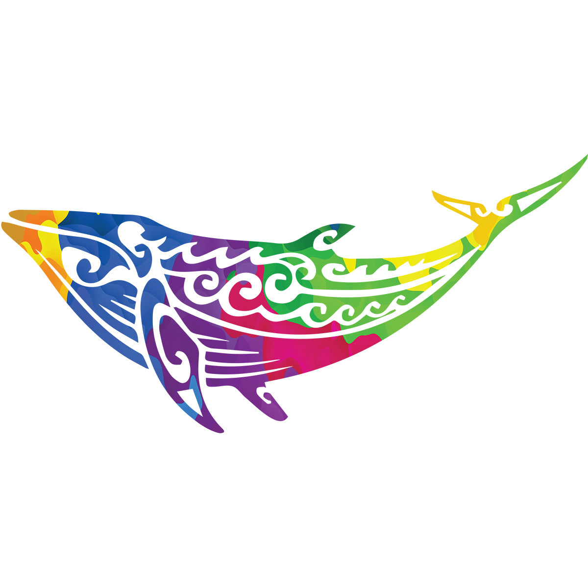 Tribal Whale Vinyl Decal