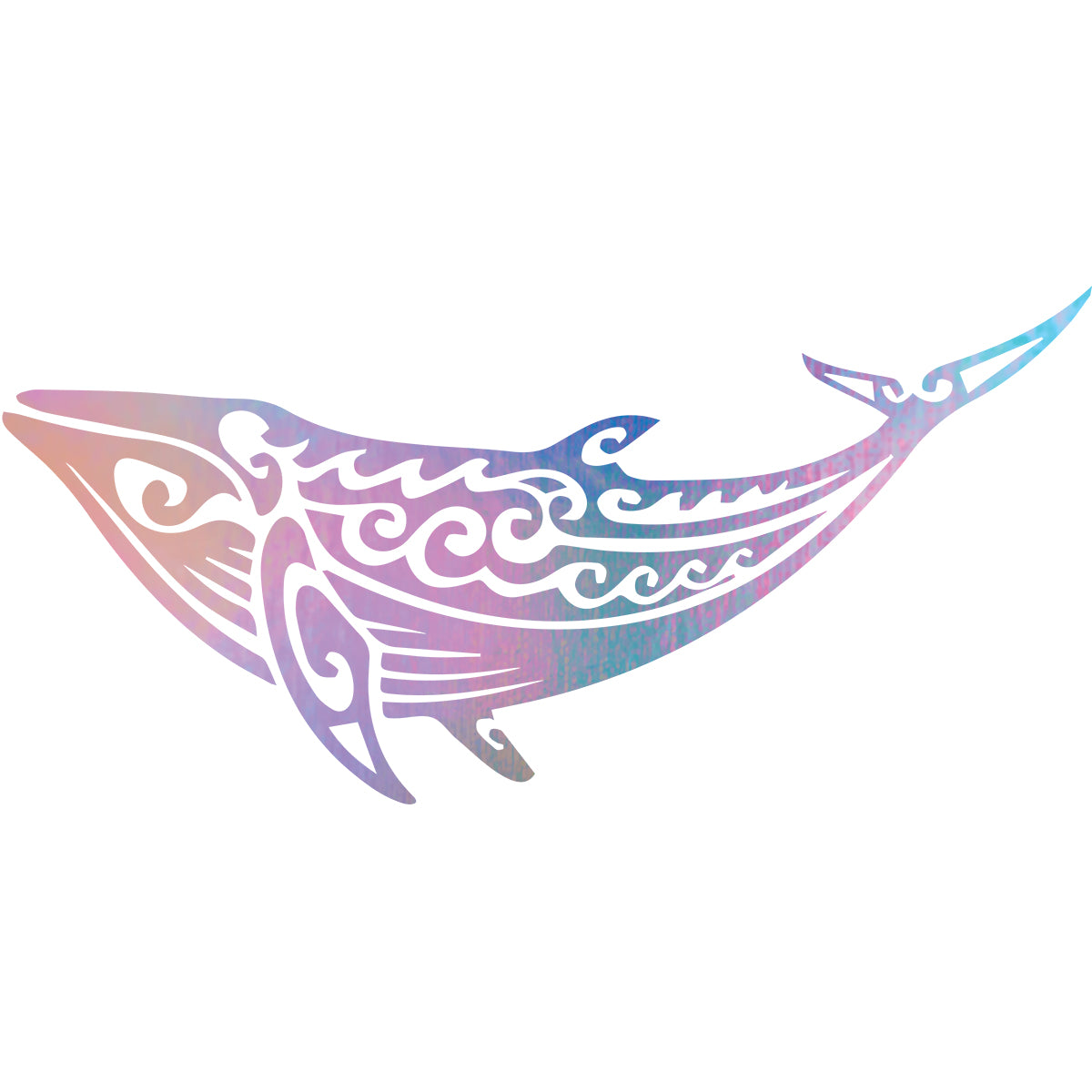 Tropical Ocean Whale Tribal Vinyl Decal