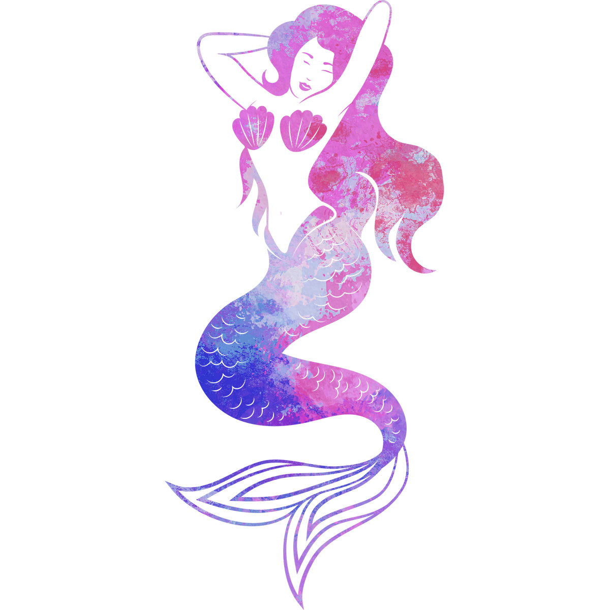 Pastel Mermaid Sentual Vinyl Decal