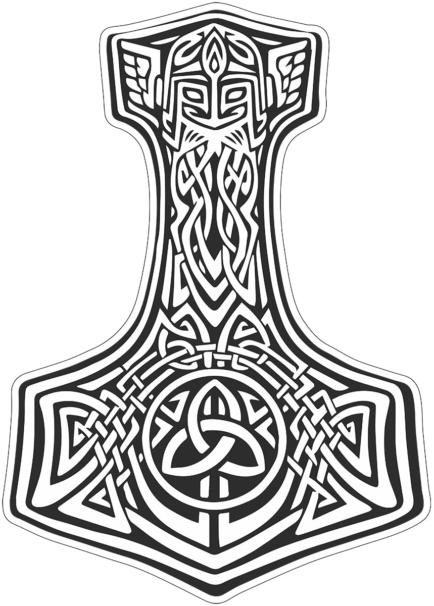 Mjolnir Thors Hammer Vinyl Decal