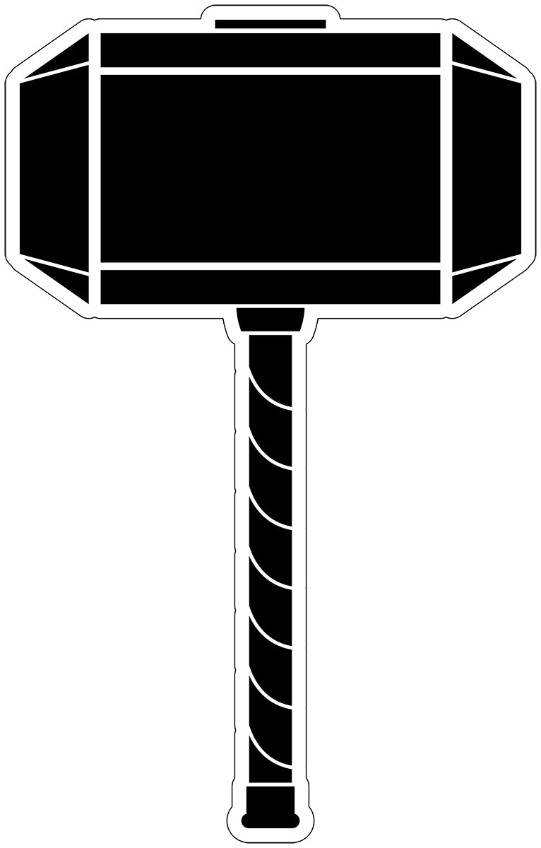 Mjolnir Thor Hammer Vinyl Decal