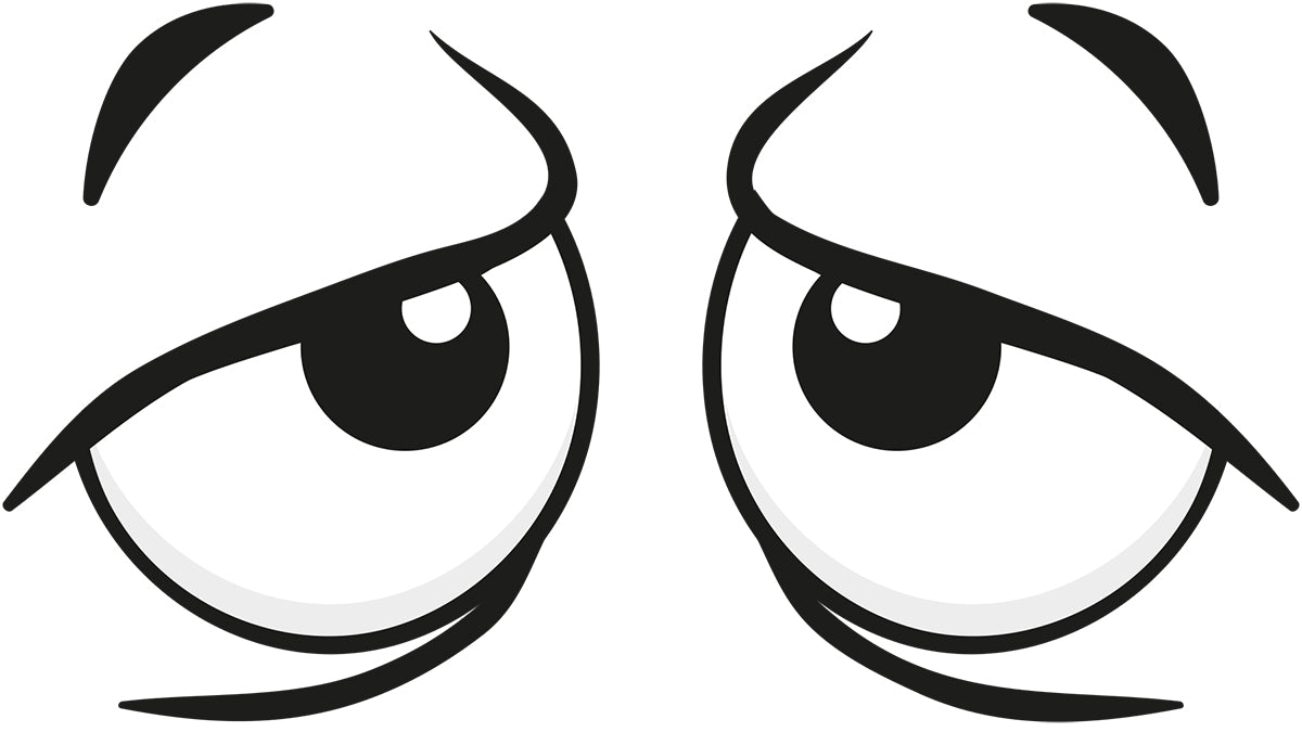 Googly Eyes Tired Vinyl Decal