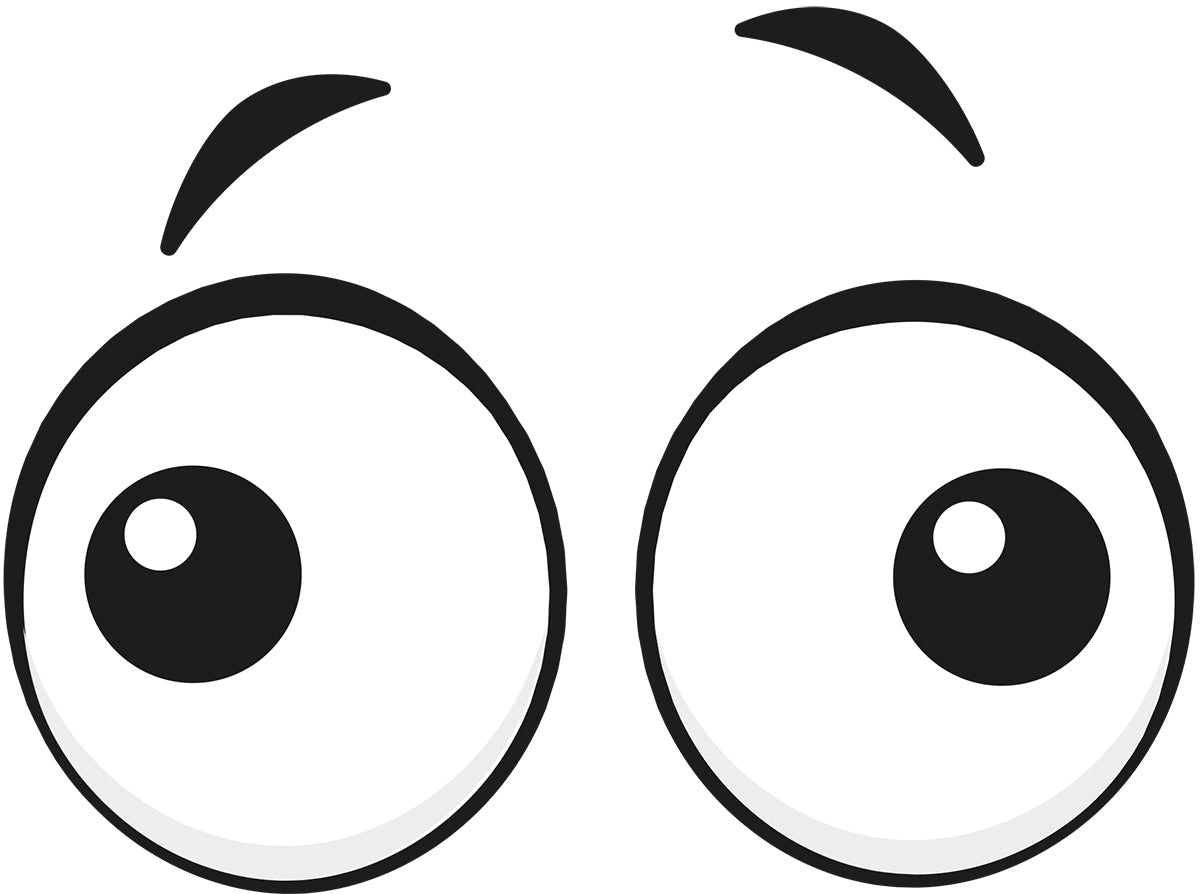 Googly Eyes Derp Vinyl Decal