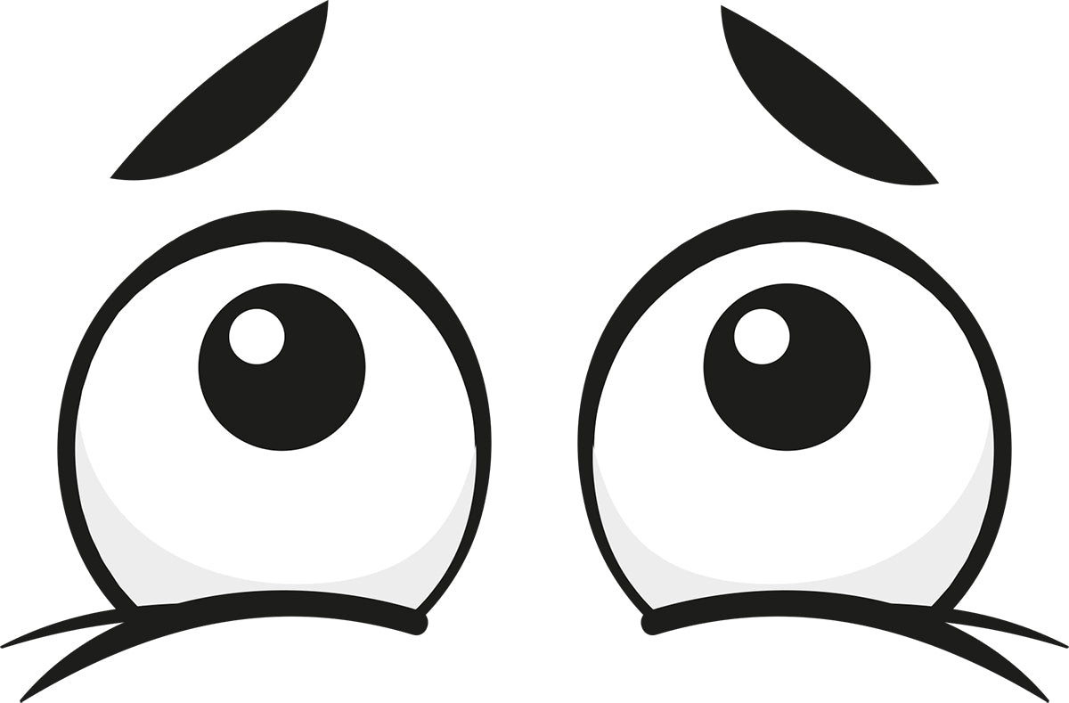 Googly Eyes Happy Expectant Vinyl Decal