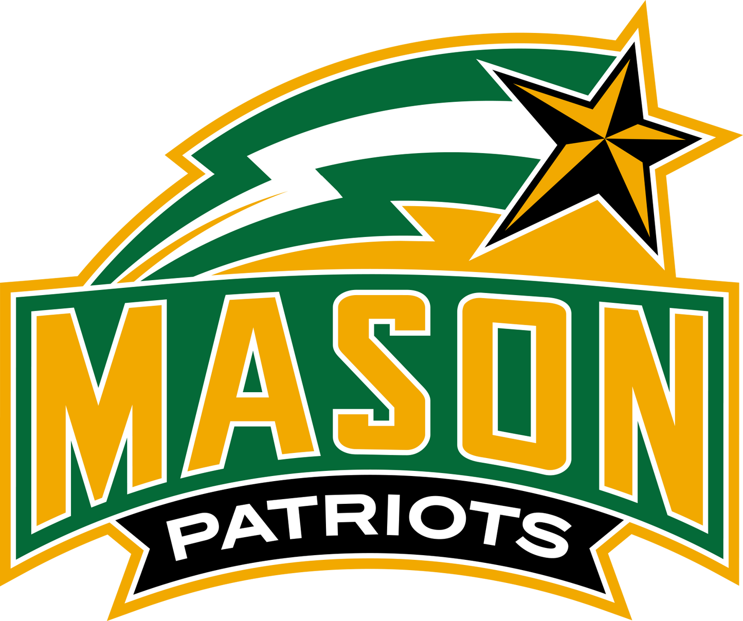 George Mason Patriots NCAA Football Vinyl Decal for Car Truck Window Laptop