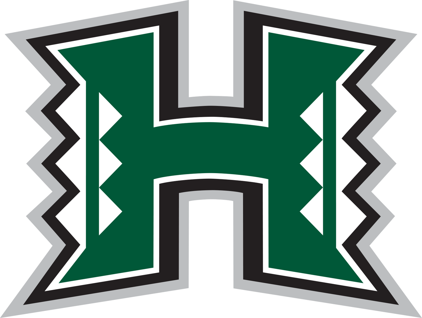 Hawaii Hawaiʻi Rainbow Warriors NCAA Football Vinyl Decal for Car Truck Window Laptop