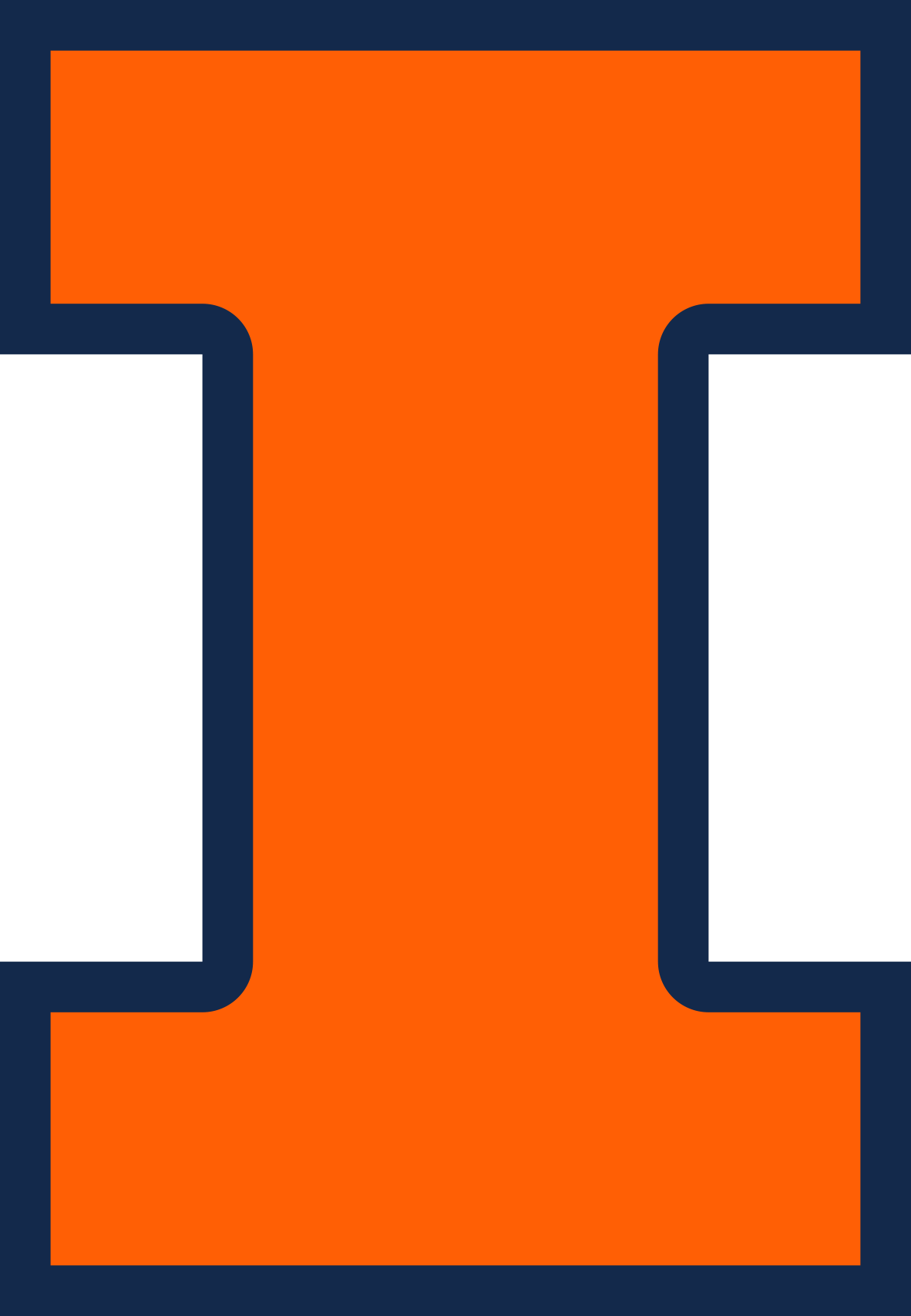 Illinois Fighting Illini NCAA Football Vinyl Decal for Car Truck Window Laptop