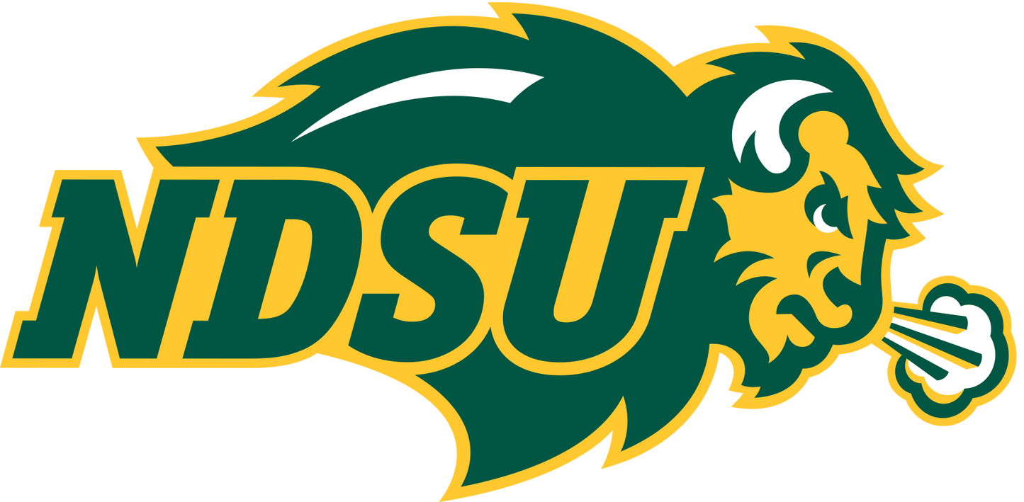 North Dakota State NDSU Bison NCAA Football Vinyl Decal for Car Truck Window Laptop