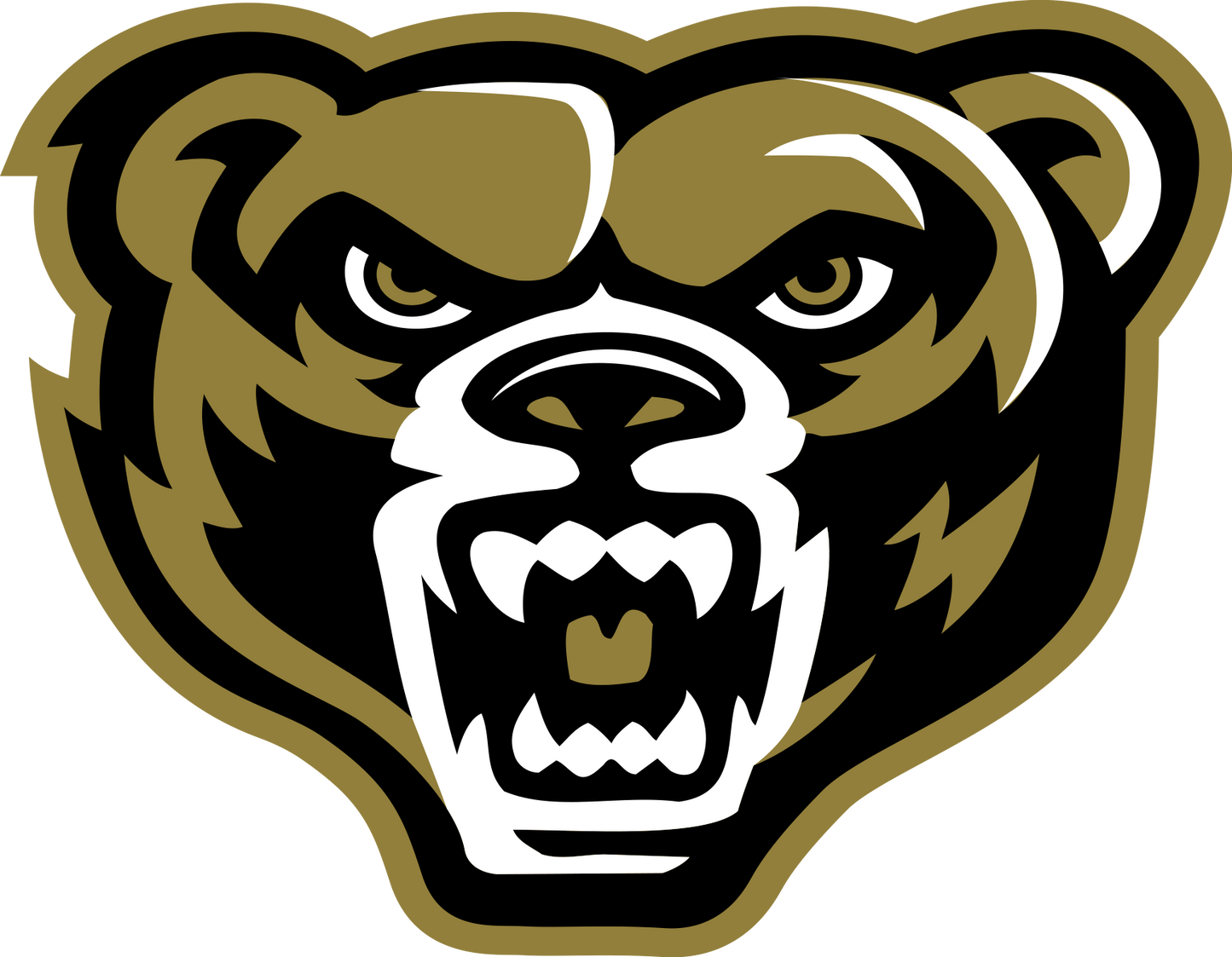 Oakland University Golden Grizzlies NCAA Vinyl Decal for Car Truck Window Laptop