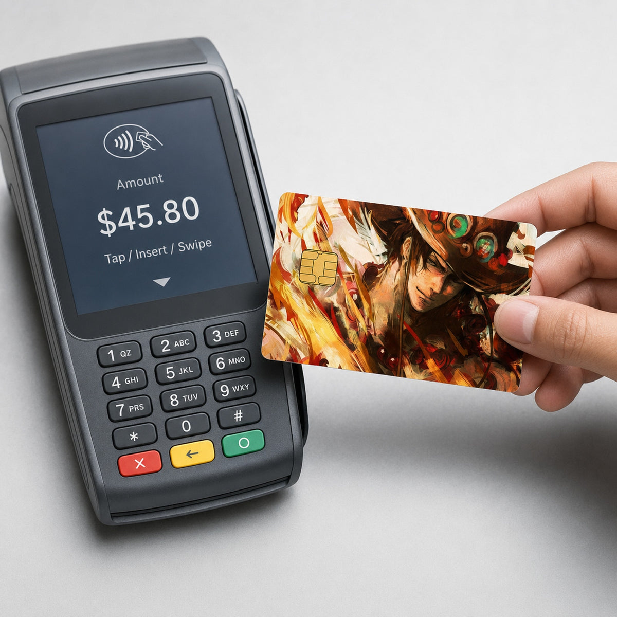 One Piece Portgas D. Ace Embers Debit Card Credit Card Skin