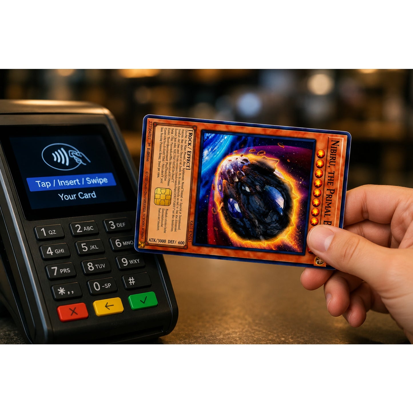 Yuh-gii-oh Card Credit Card Skin Sticker_Nibiru, the Primal Being