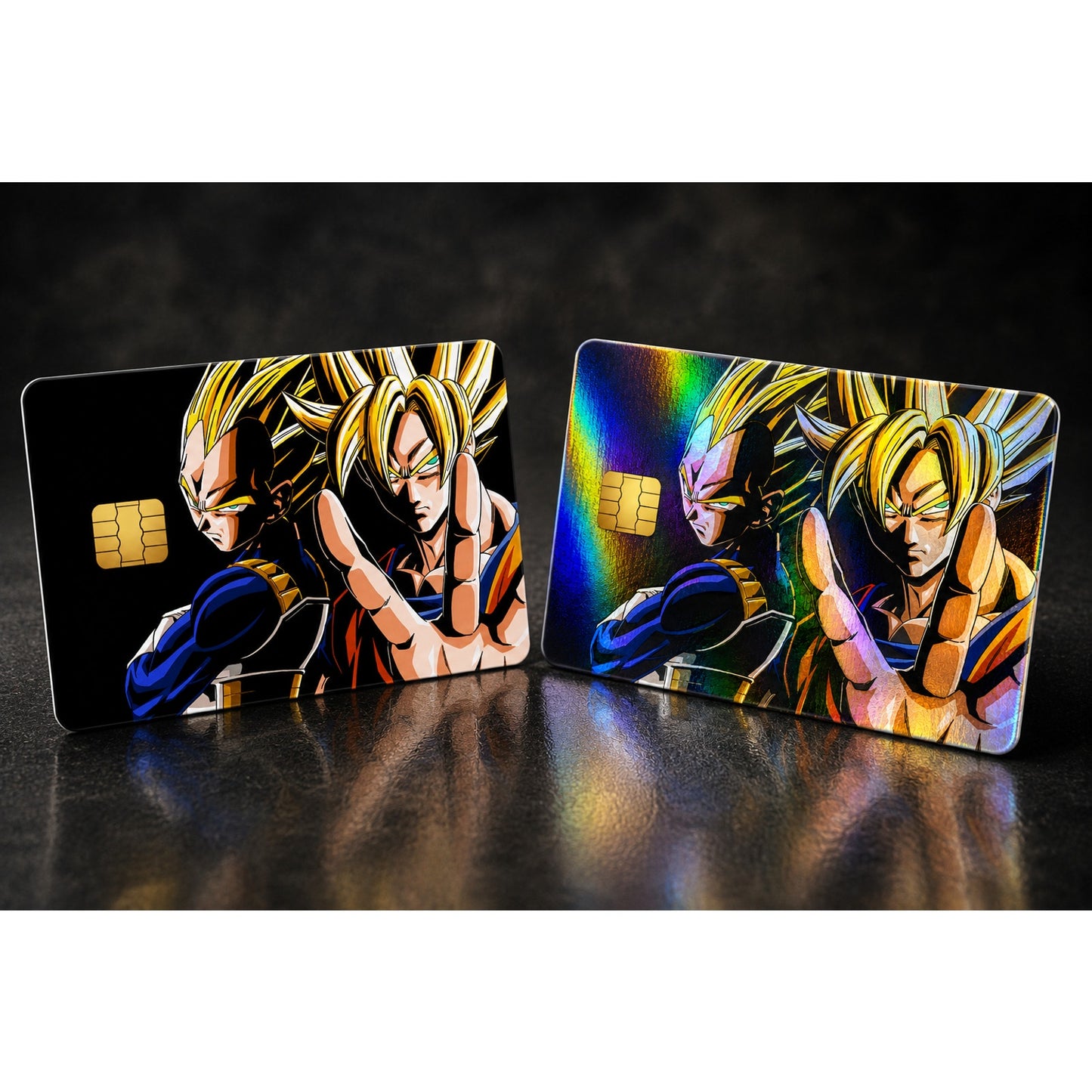 Goku Vegeta Super Saiyan Black Credit Card Skin Anime Vinyl Sticker