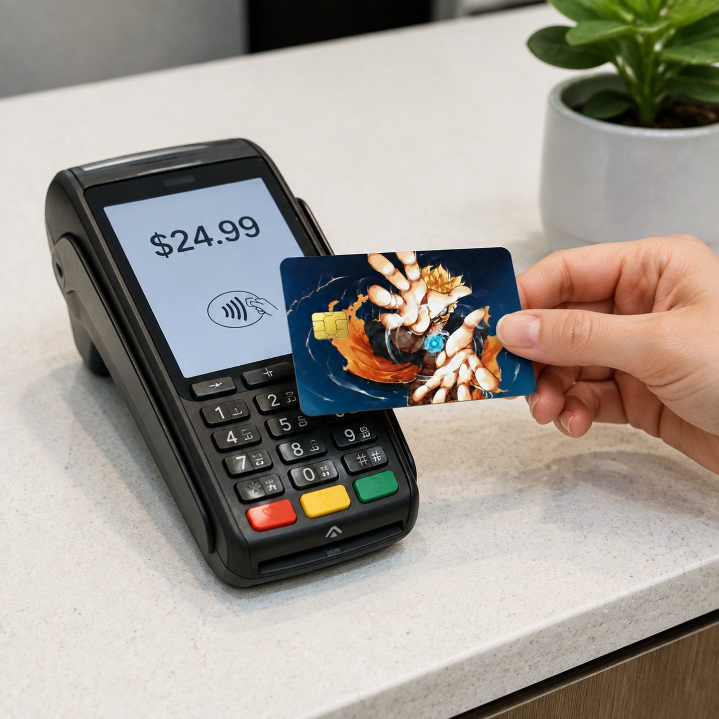 Naruto's Blinding Rasengan Naruto Debit Card Credit Card Skin