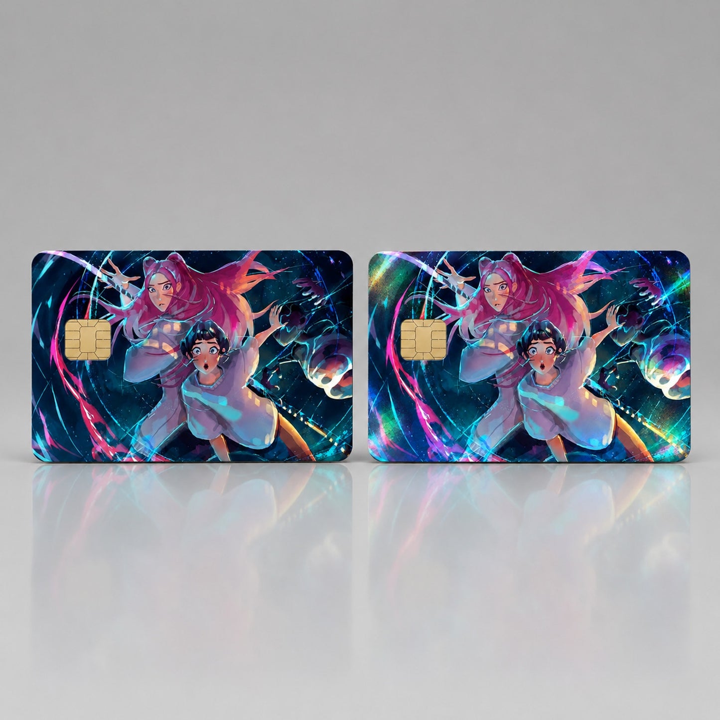 Zoey & Mira K-pop Demon Hunters HUNTR/X Huntrix Debit Card Credit Card Skin