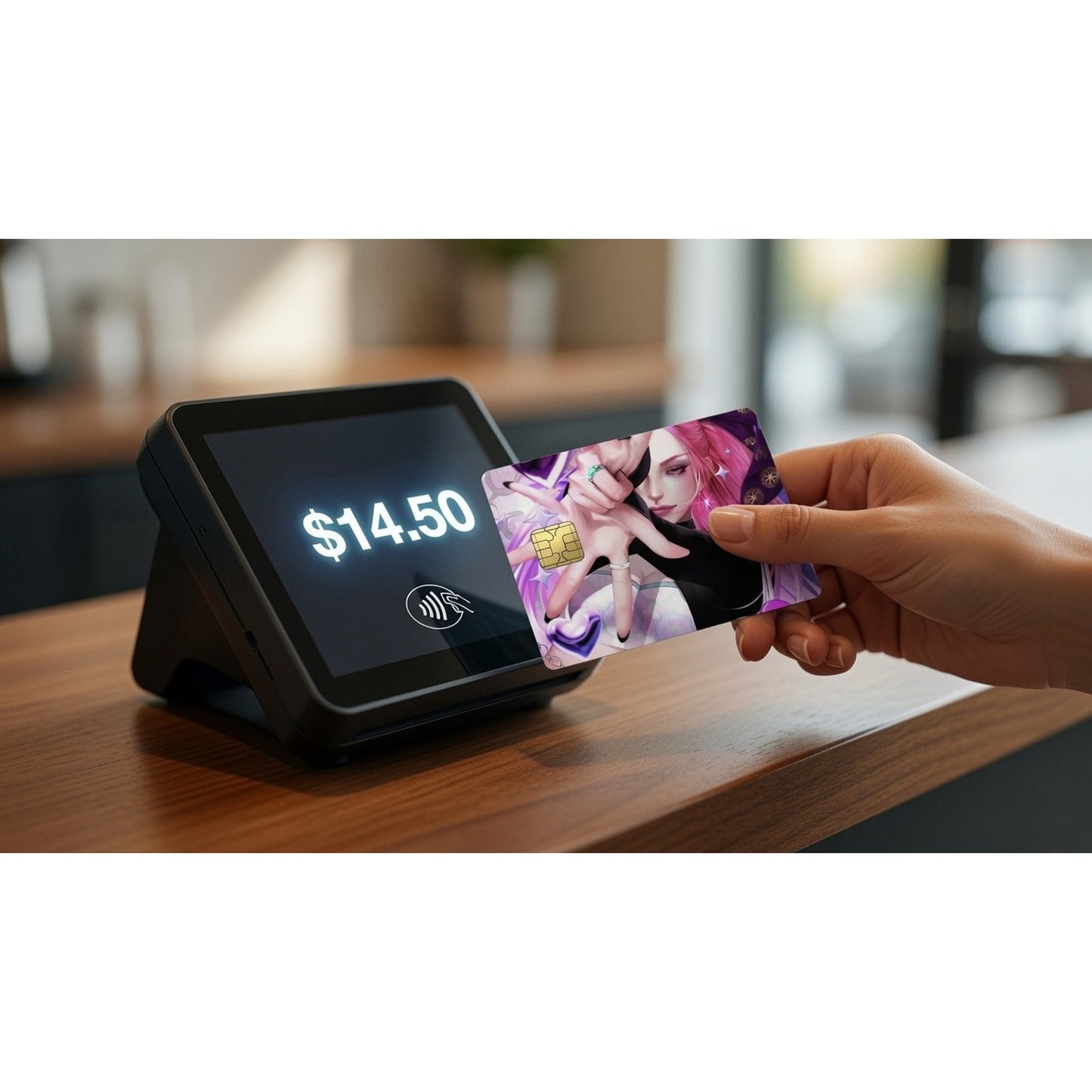 Mira’s Iridescent Phantom Strike HUNTR/X Huntrix Debit Card Credit Card Skin