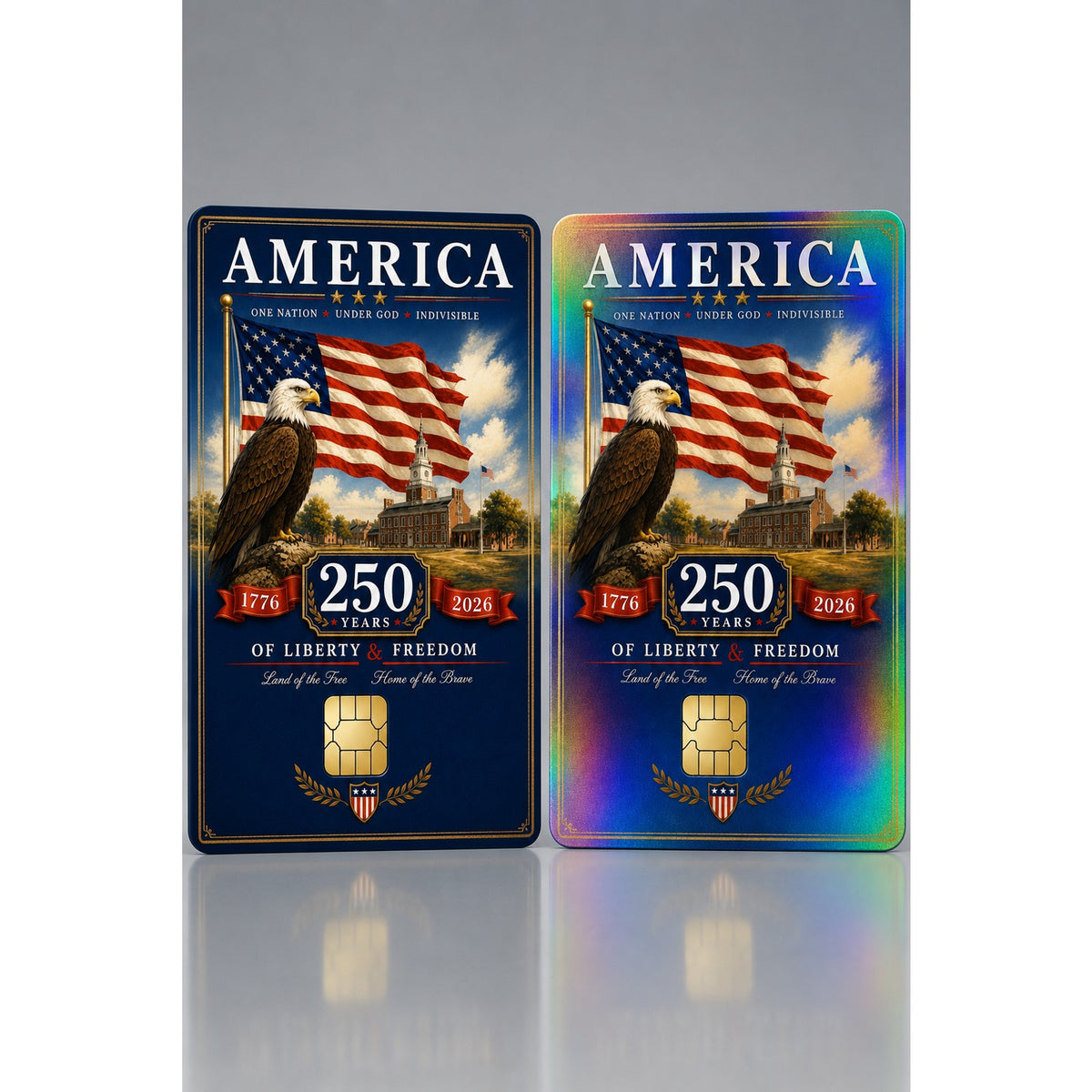 USA 250 Years Patriotic Eagle Debit Card Credit Card Skin Vinyl Sticker