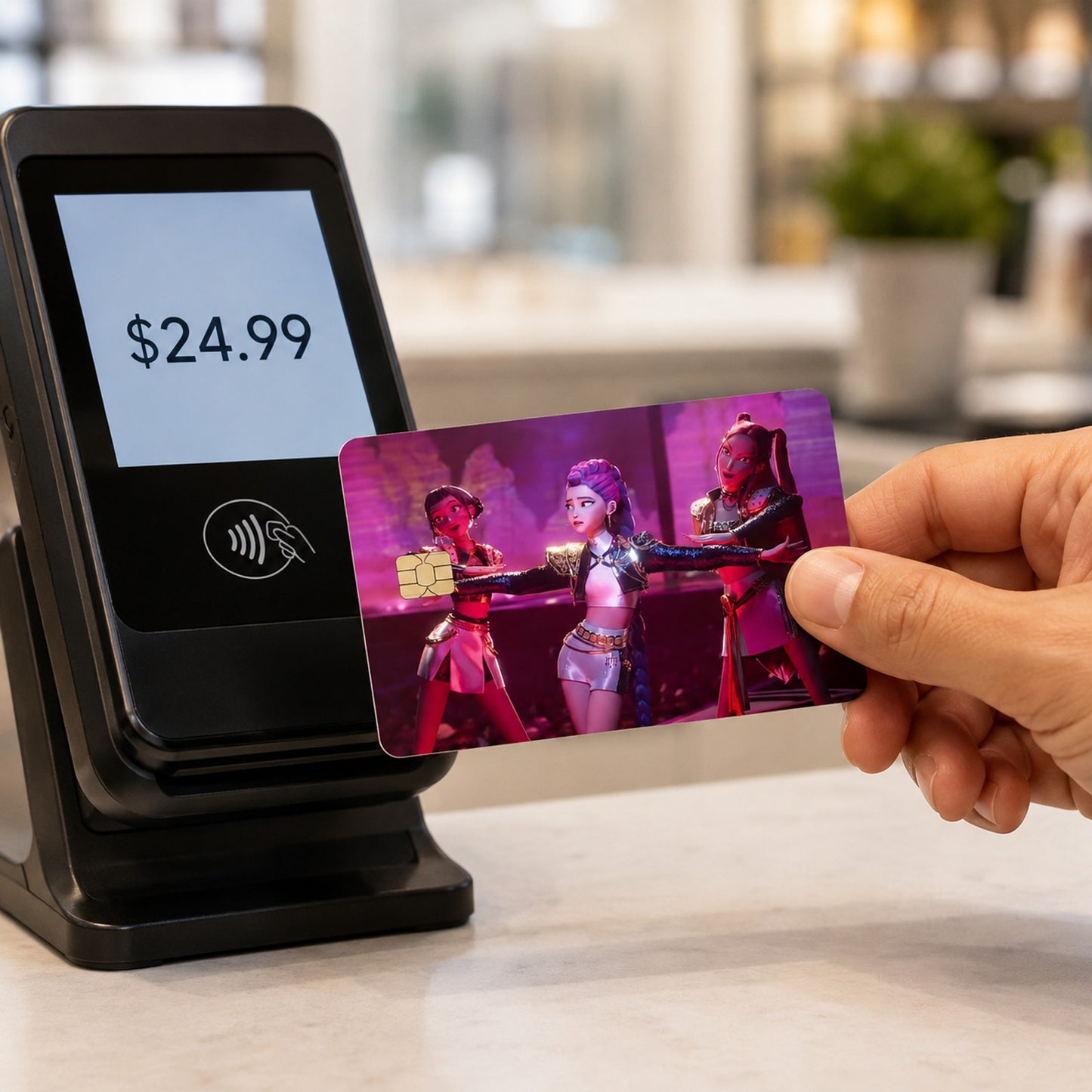 HUNTR/X's Mid-Performance Crisis Kpop Demon Hunters Debit Card Credit Card Skin