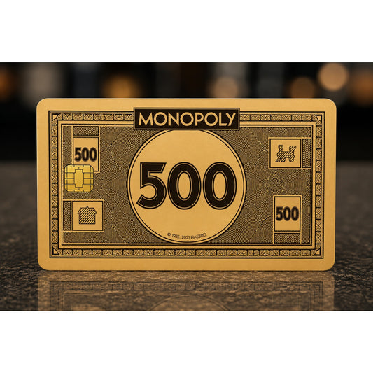 Monopoly 500 Credit Card Skin, Debit Card Covering