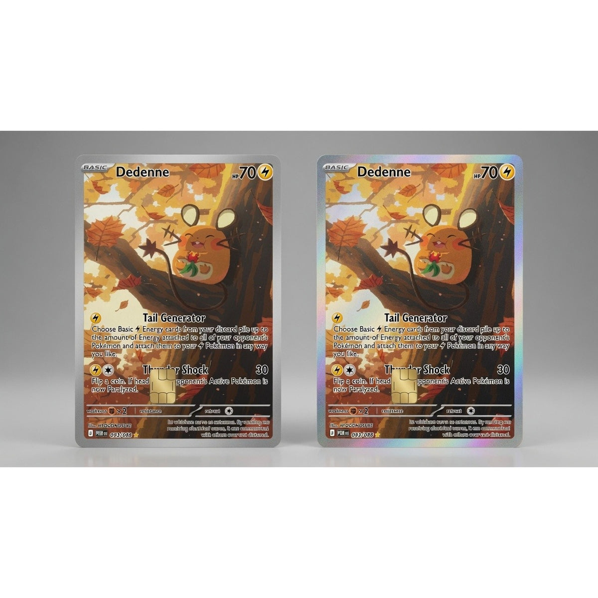 Basic Dedenne Autumn Pokémon TC Debit Card Credit Card Skin Vinyl Sticker