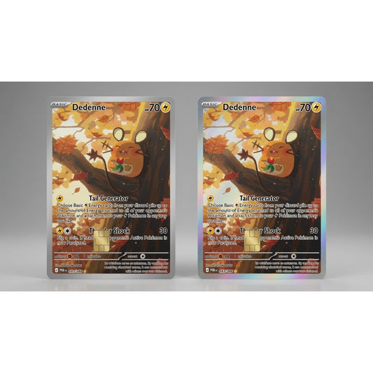 Basic Dedenne Autumn Pokémon TCG Credit Card Skin