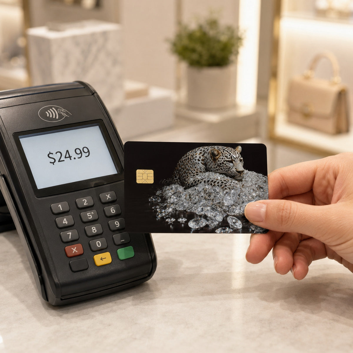 Panthère Diamond Leopard Luxury Credit & Debit Card Skin