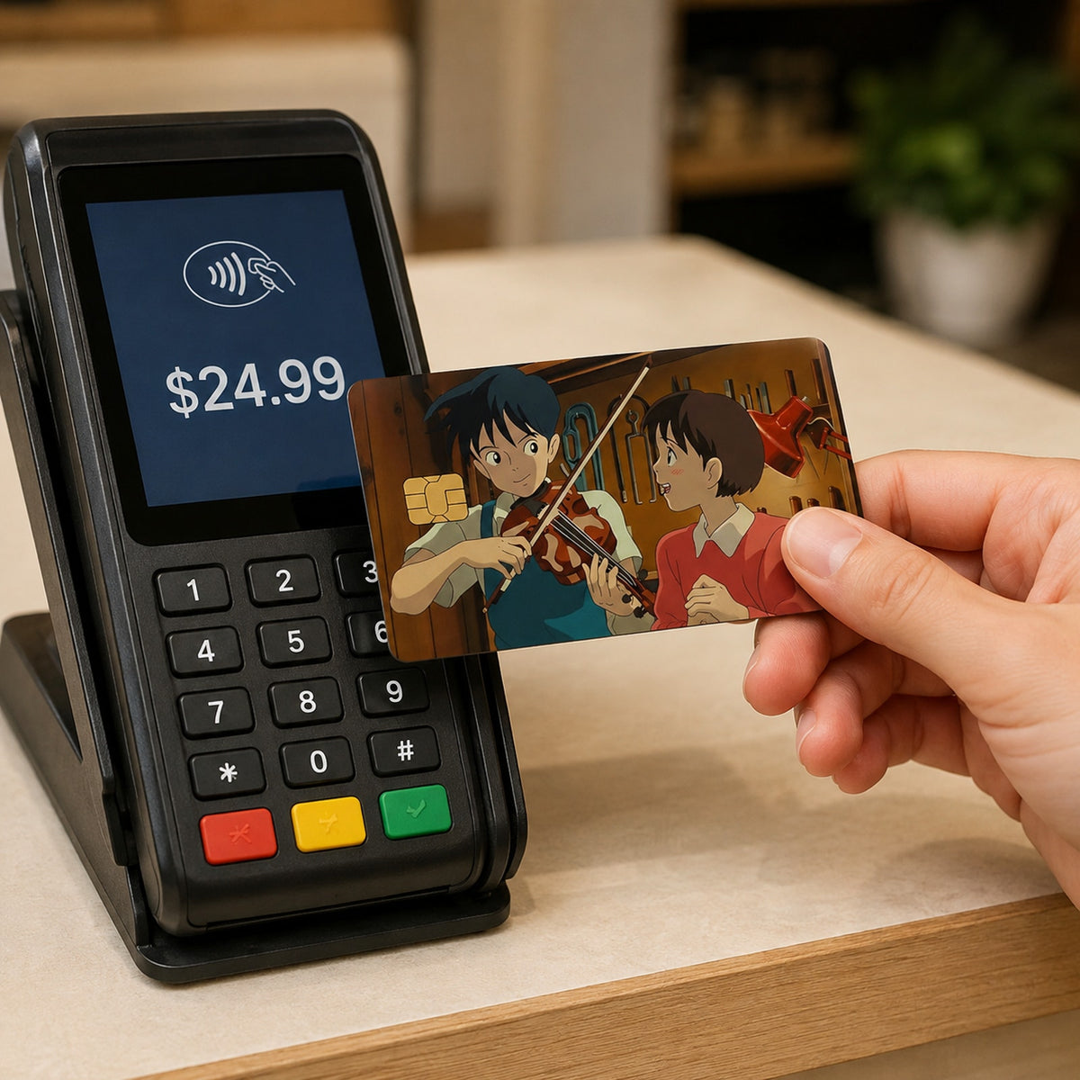 Ghibli Seiji Shizuku First Violin Credit Card Skin