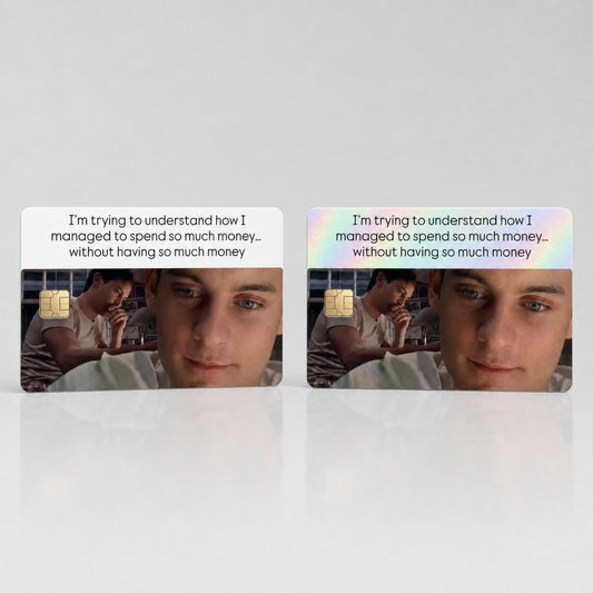 Funny Empty Wallet Spending Math Meme Credit Card Skin