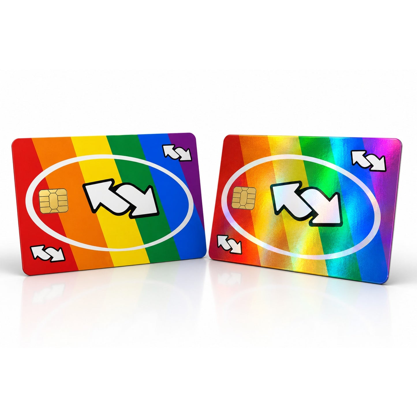 Rainbow Reverse Card Credit Card Skin Vinyl Sticker Debit Card Wrap Pride