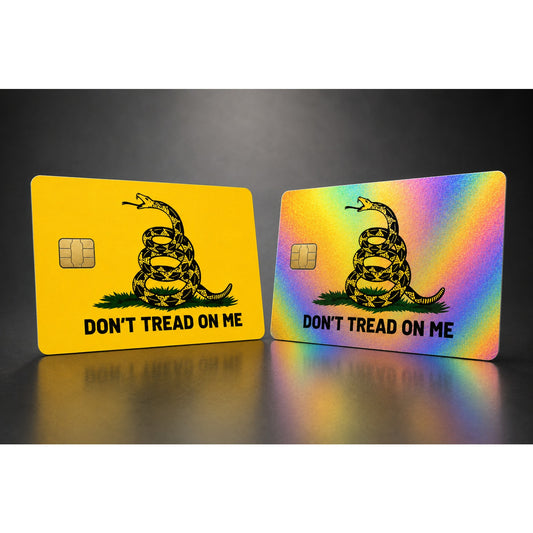 Don’t Tread on Me Gadsden Flag Patriotic Credit Card Skin