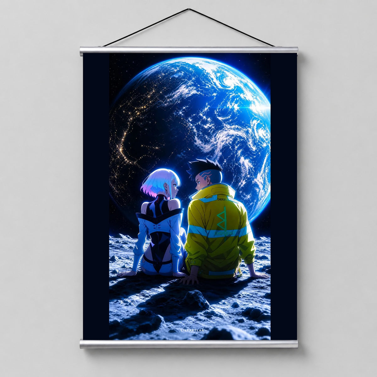 David & Lucy's Lunar Dream CyberPunk Poster Paper Wall Scroll Room Home Decor
