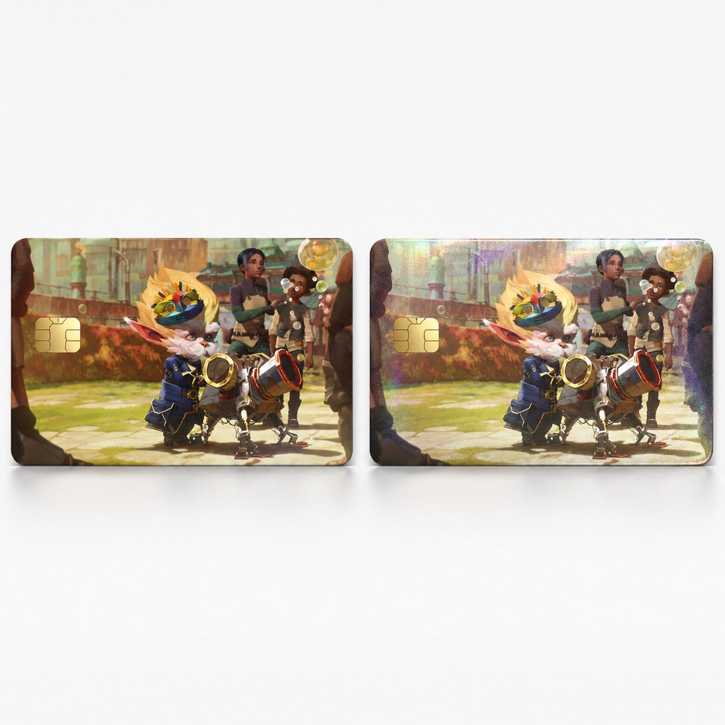 Heimerdinger Bringing Joy to Zaun League of Legends Debit Card Credit Card Skin
