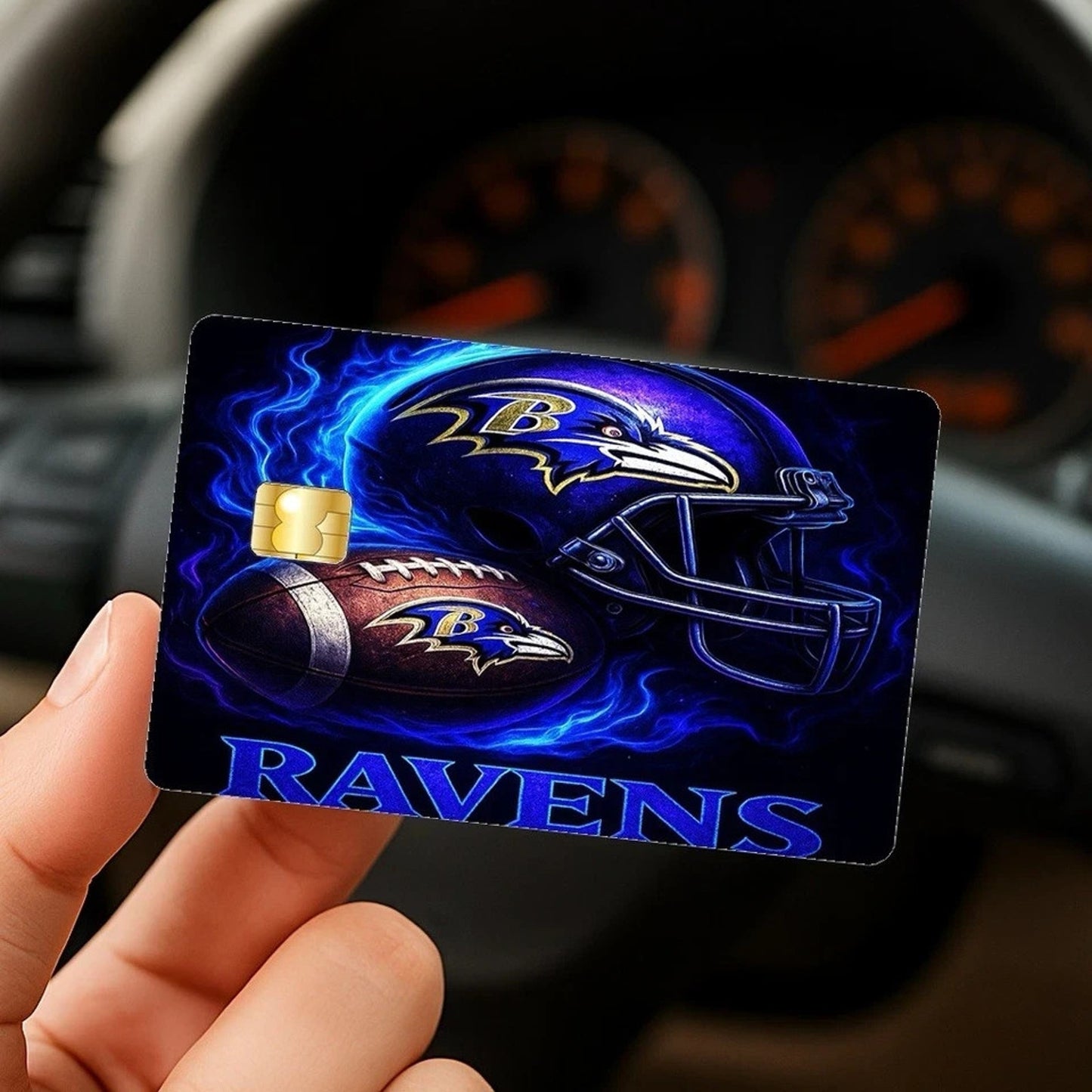 Baltimore Ravens Credit Debit Card Skin Decal NFL Football Vinyl Sticker Sports