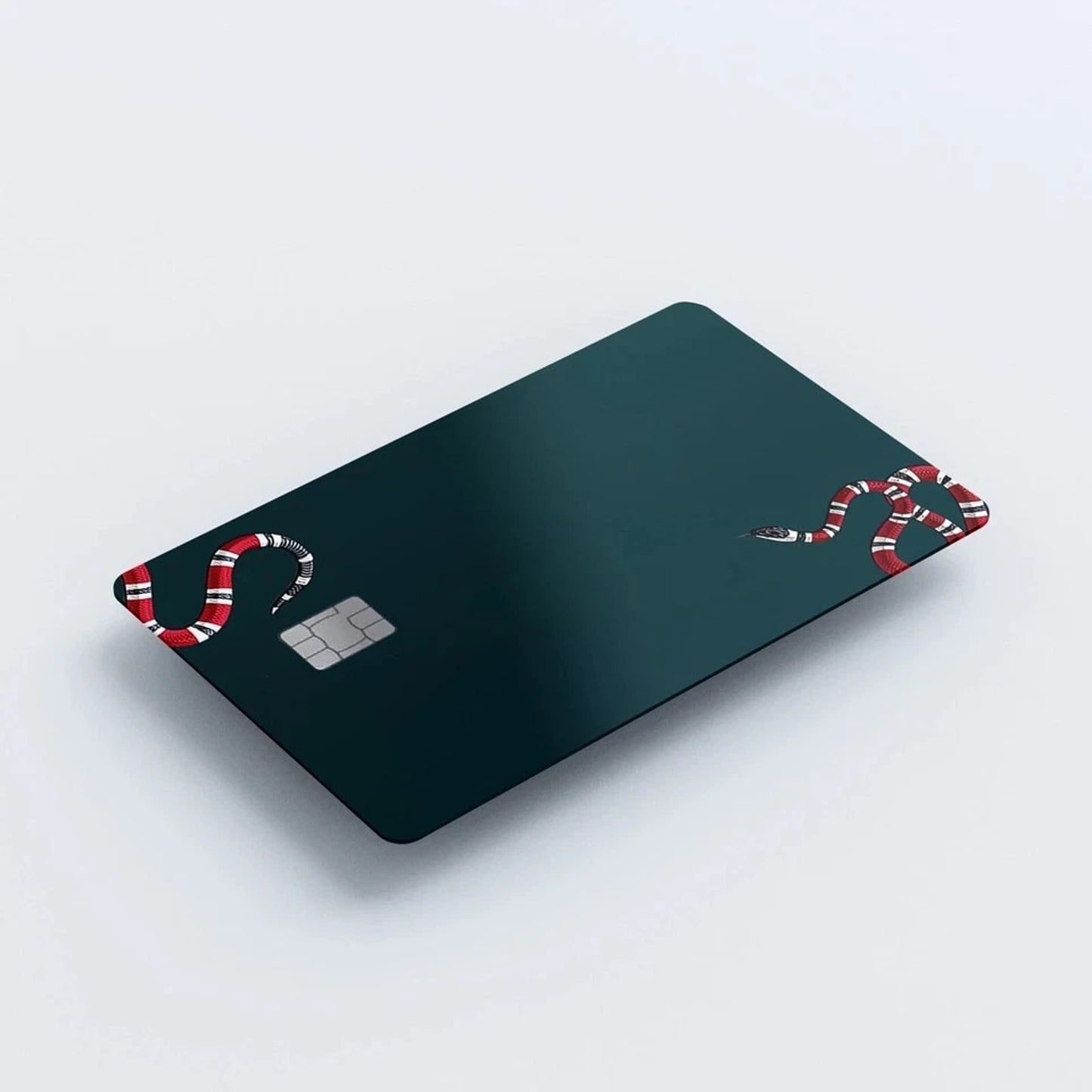 Credit Card Skin Stickers Red & Black Snake Card Skins Sticker Pack of 3 Skins