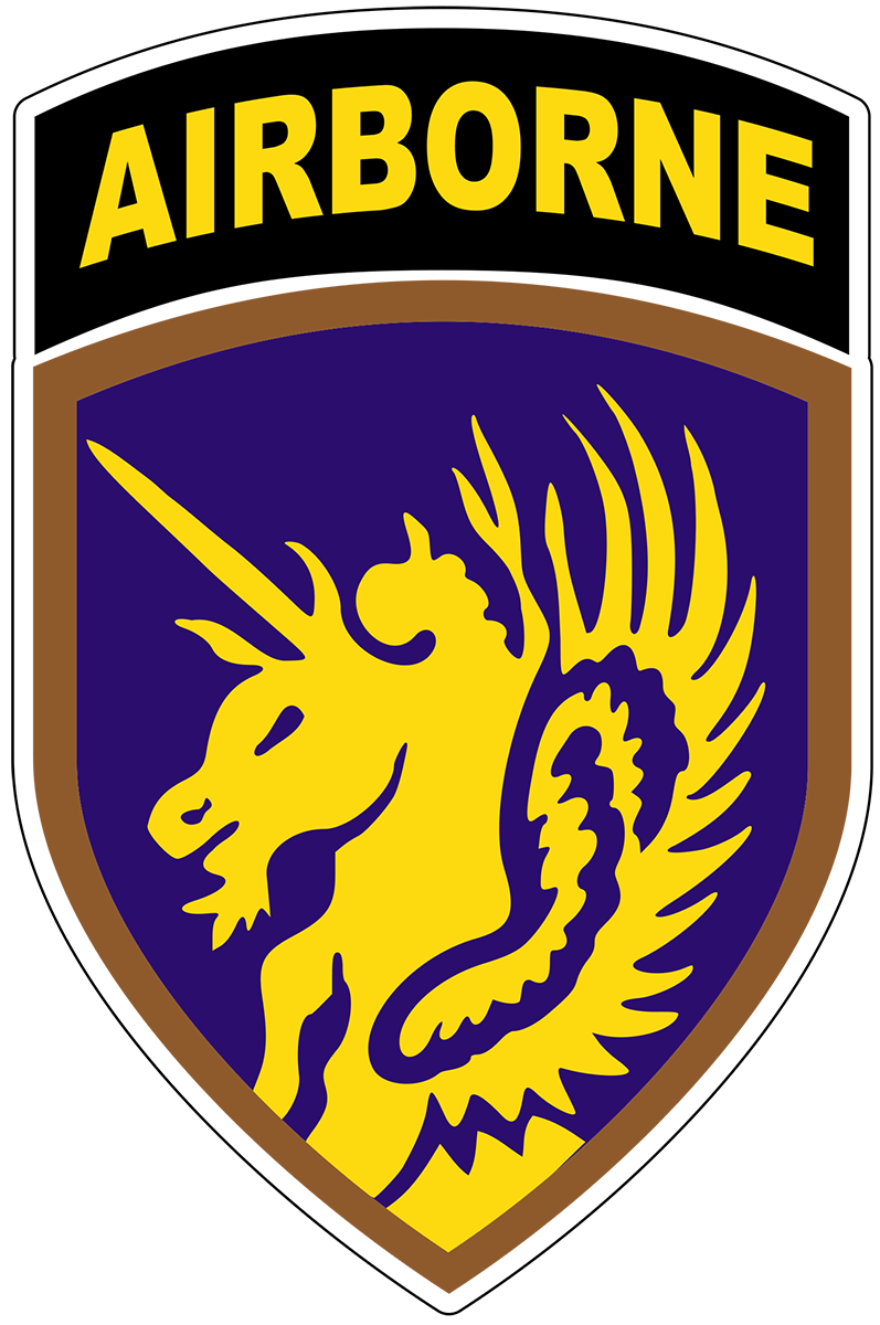 13th Airborne Division Unicorn U.S. Army Military vinyl decal for car, truck, window or laptop - DECALS OF AMERICA