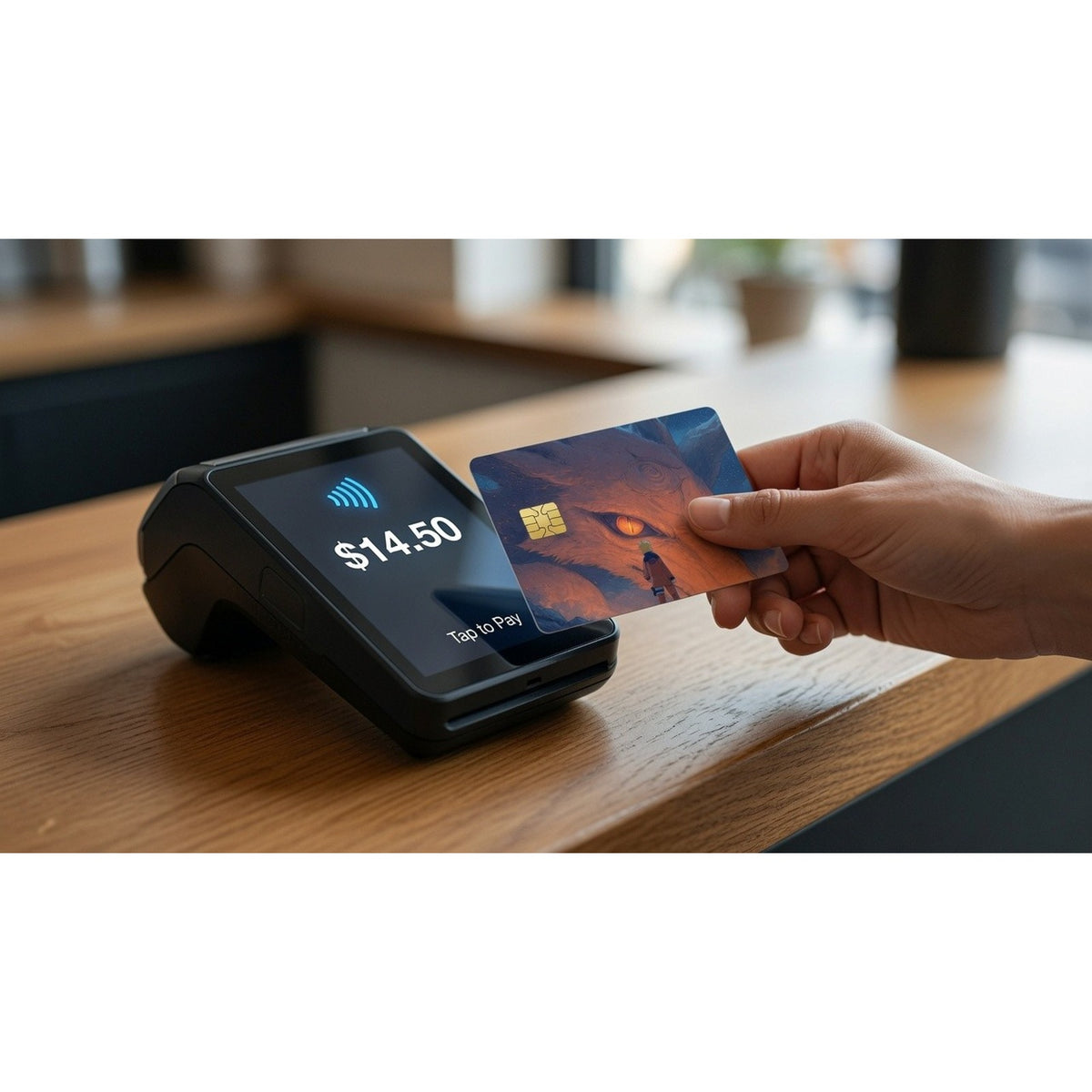 Naruto Meets Kurama Under the Stars Debit Card Credit Card Skin