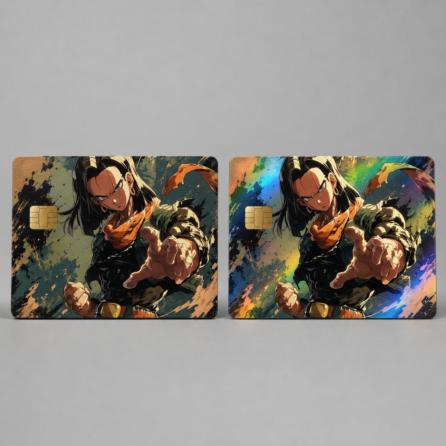 Android 17's Final Stand Dragon Ball Z Debit Card Credit Card Skin