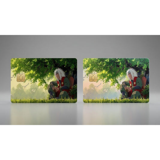 Jiraiya Crouched Under Tree Naruto Debit Card Credit Card Skin