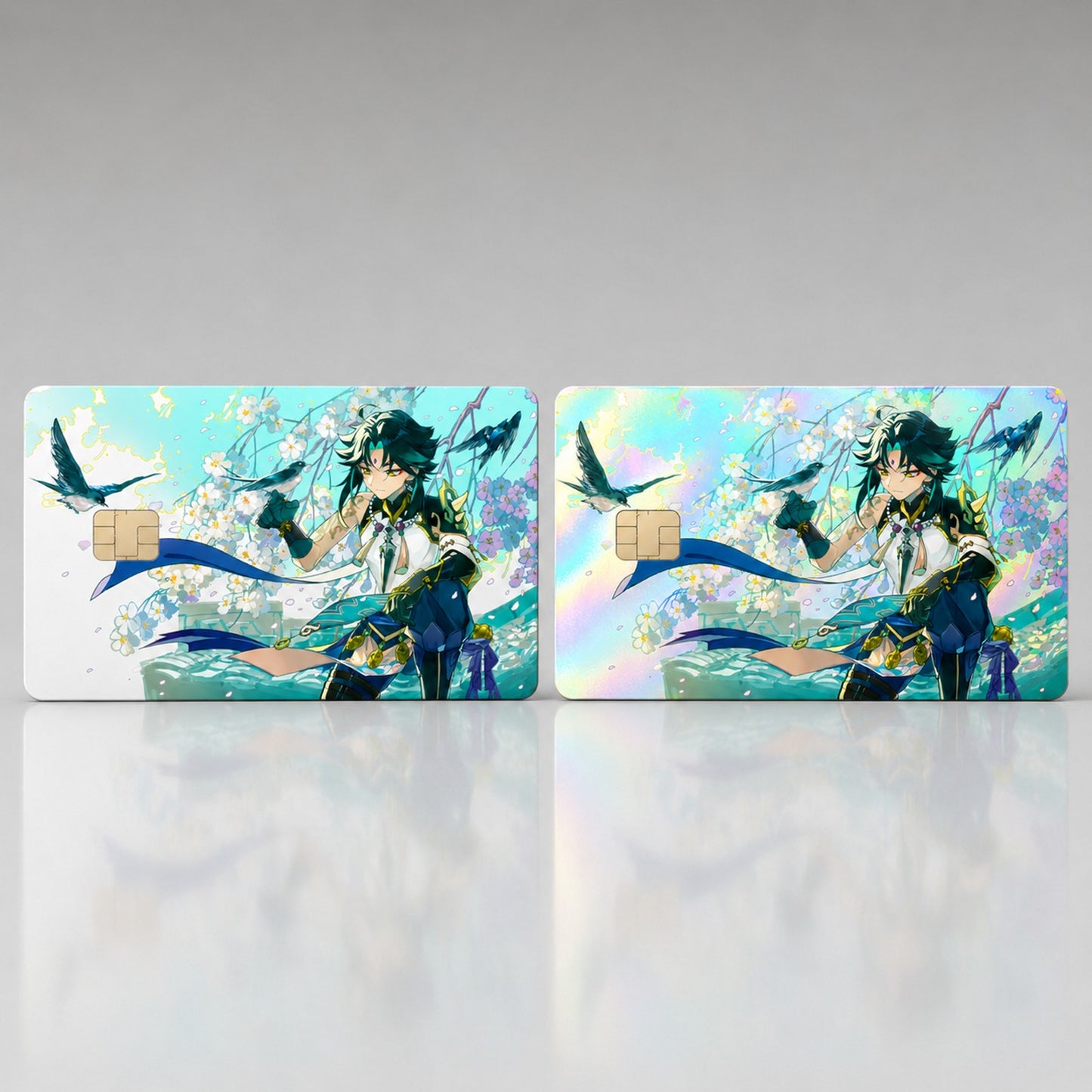 Xiao Spring Wind and Songbirds Genshin Debit Card Credit Card Skin