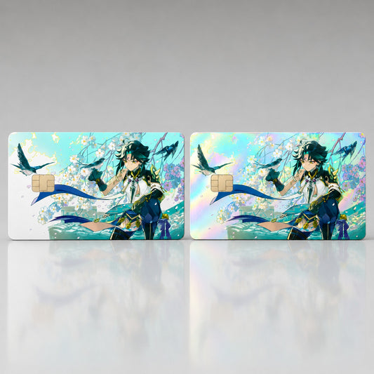 Xiao Spring Wind and Songbirds Genshin Debit Card Credit Card Skin