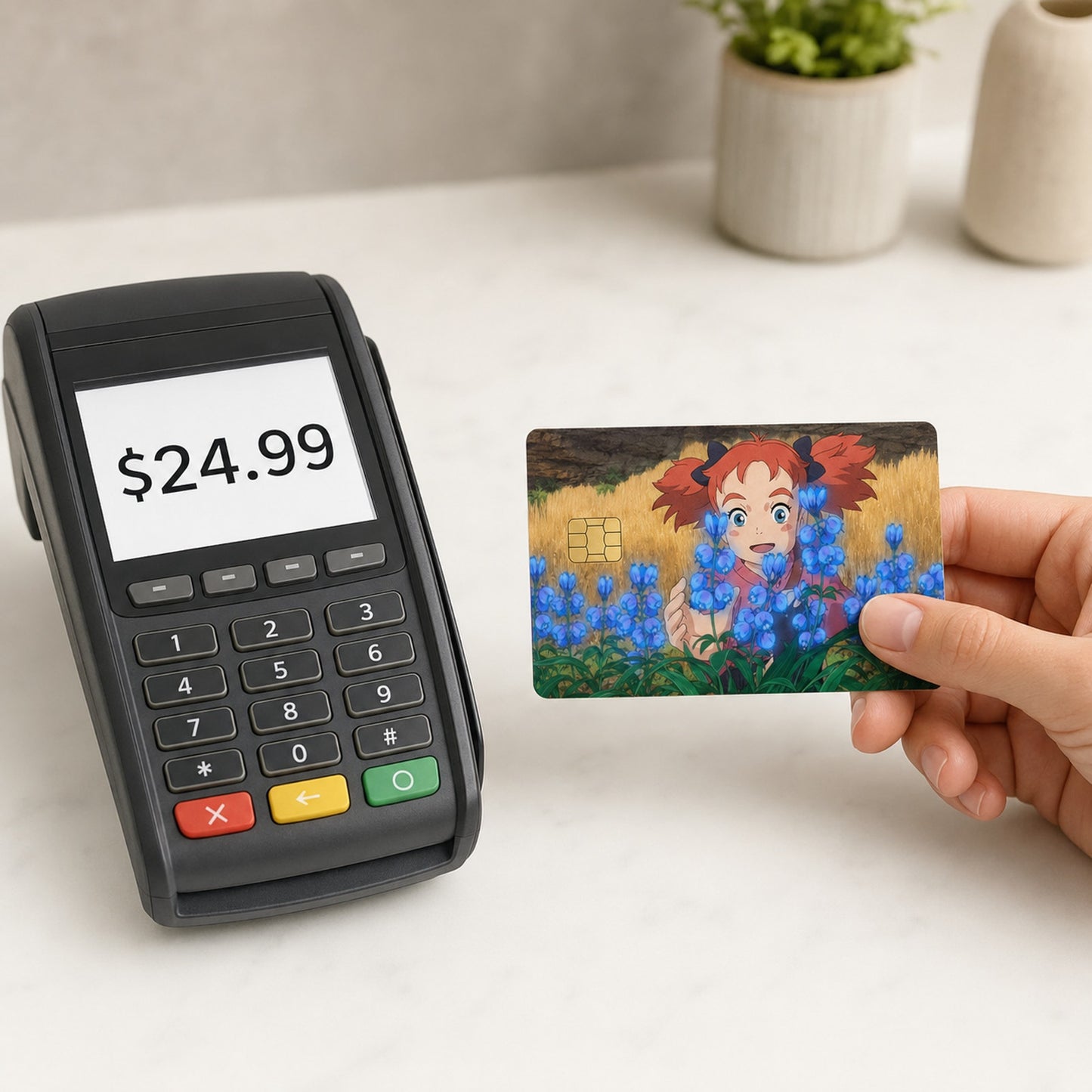 Mary Smith's Discovery of Fly-by-Night | Mary & Witch's Flower Credit Card Skin