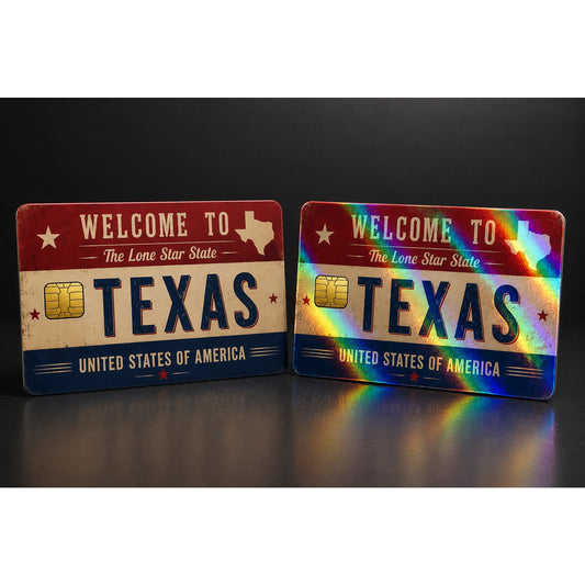 Texas Lone Star State Plate Credit Card Skin Debit Card Vinyl Sticker